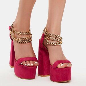 Privileged " THE FURY OF FUCHSIA " Platform Heels ( BRAND NEW !!)
